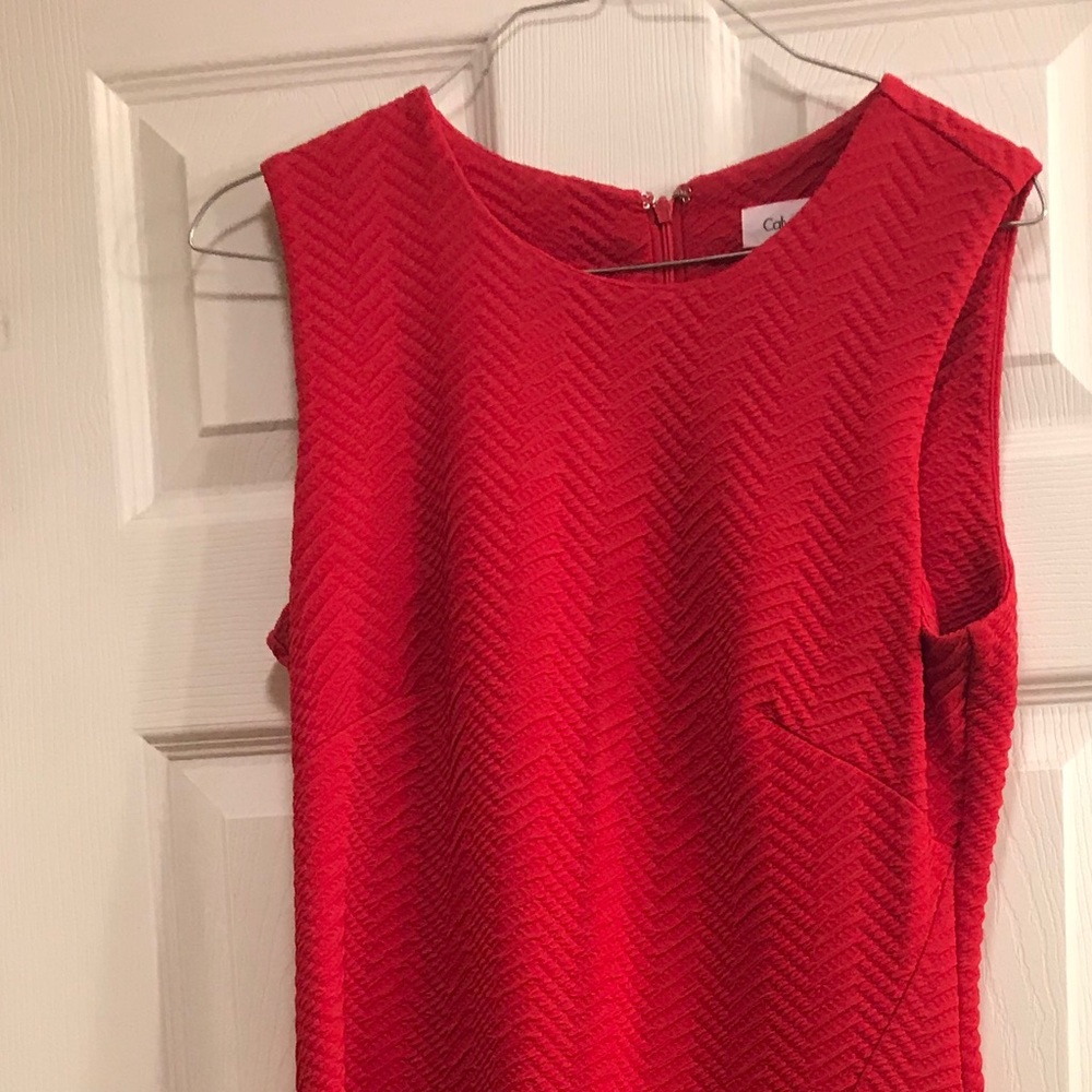 Ladies size 4 Calvin Klein Red Dress